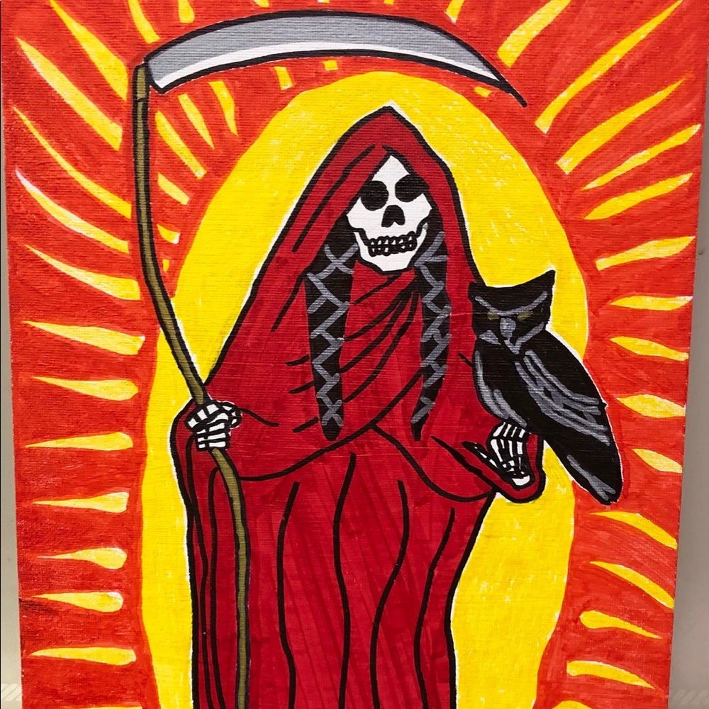La Santa Muerte    Nina Roja pintar